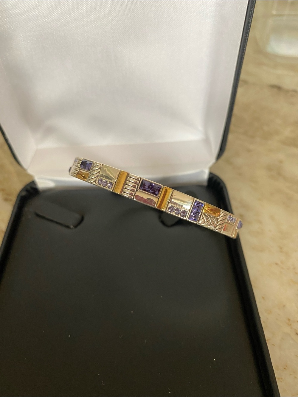 Brighton Tapestry Royal bangle bracelet with Neptune